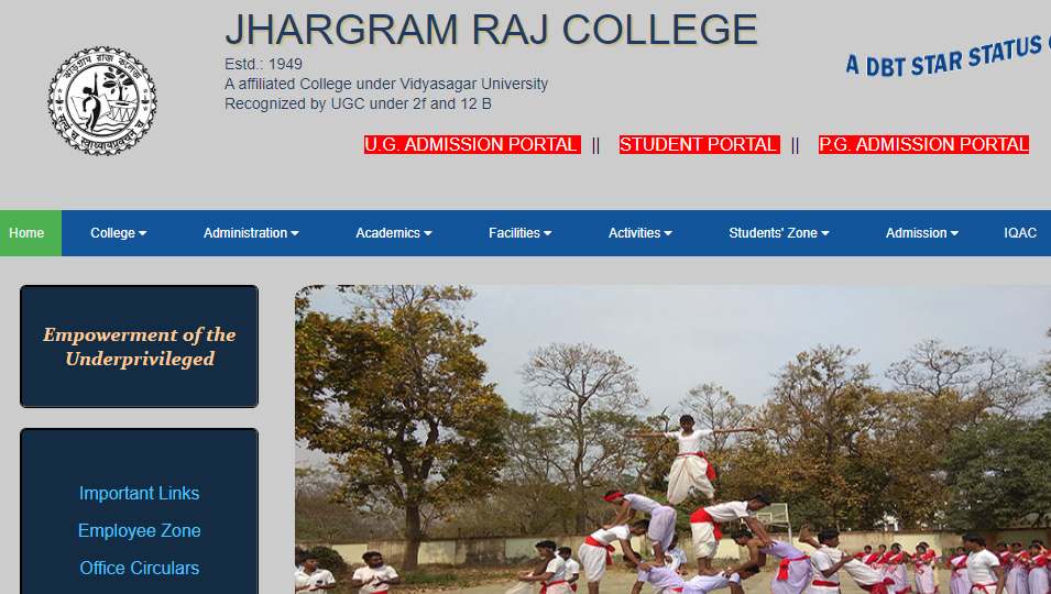 Jhargram Raj College PG Merit List 2023