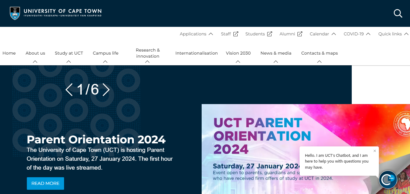 UCT Late Applications 2024