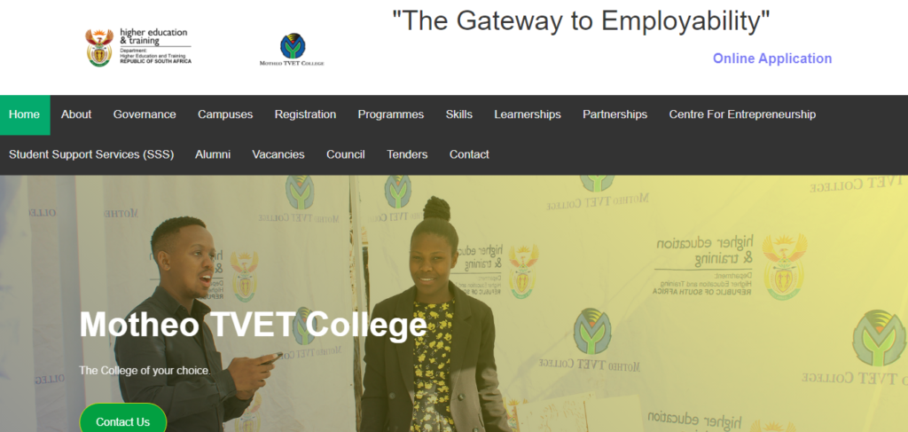 Motheo TVET College Online Application 2024