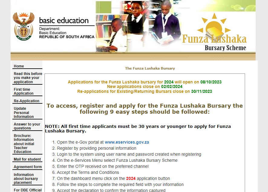 Funza Lushaka Bursary Application 2024 Online Application 9988