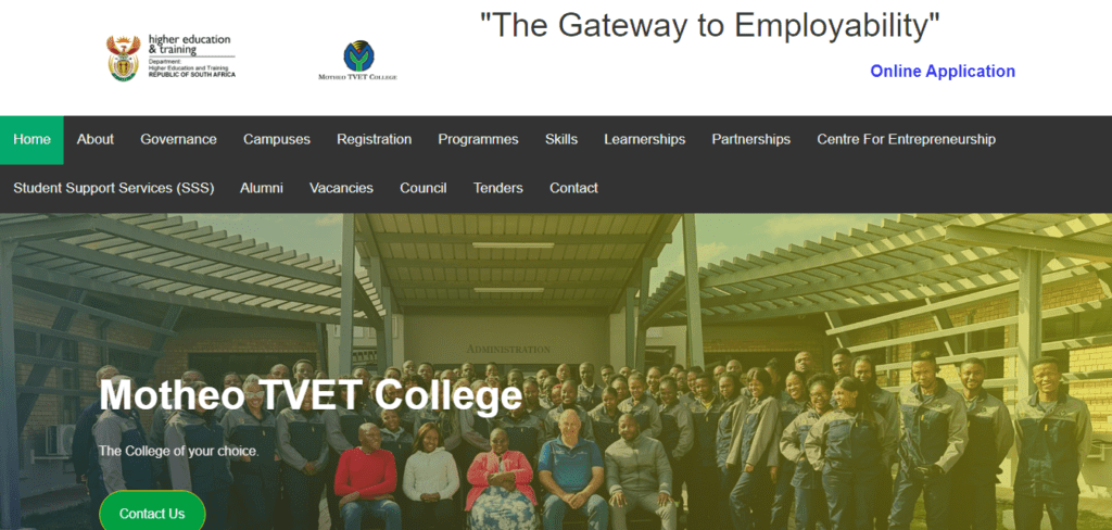 Motheo TVET College Online Application 2024