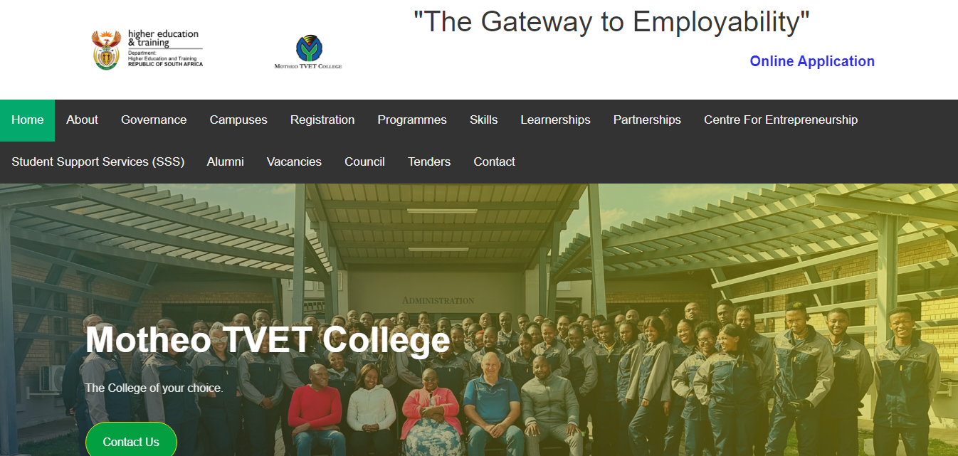 Motheo TVET College Online Application 2024 Download