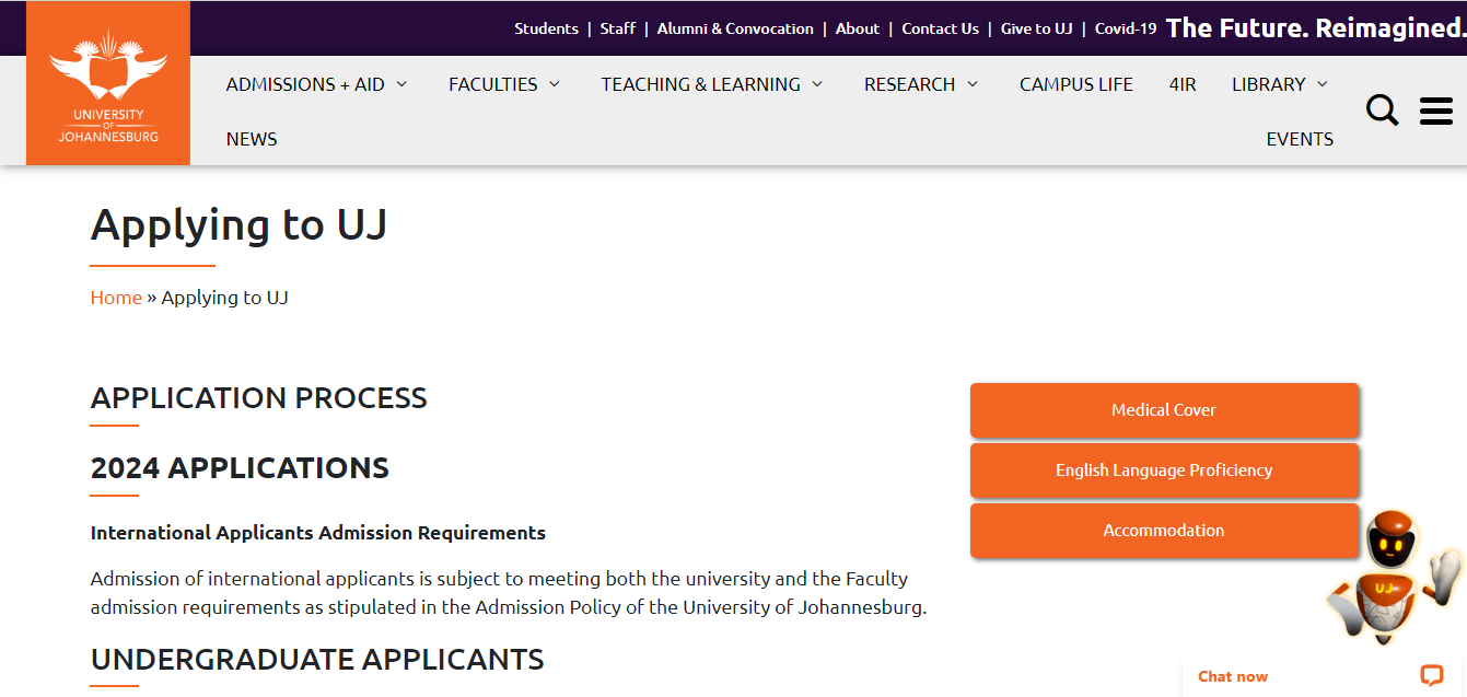 UJ Late Application 2024