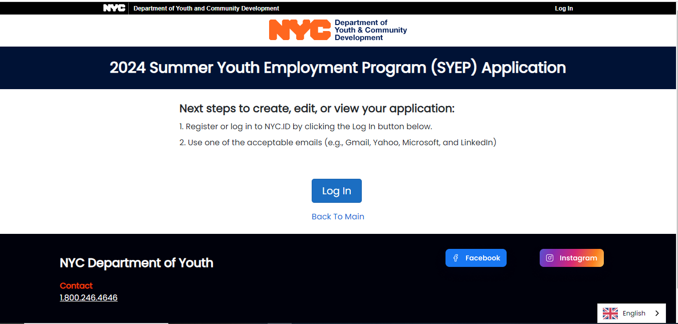 Summer Youth Employment Program 2024 