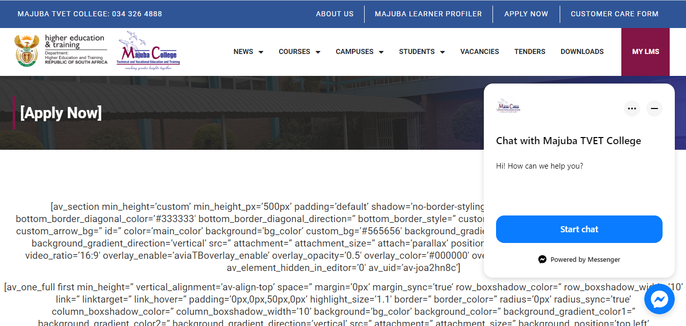 Majuba TVET College Online Application For 2024