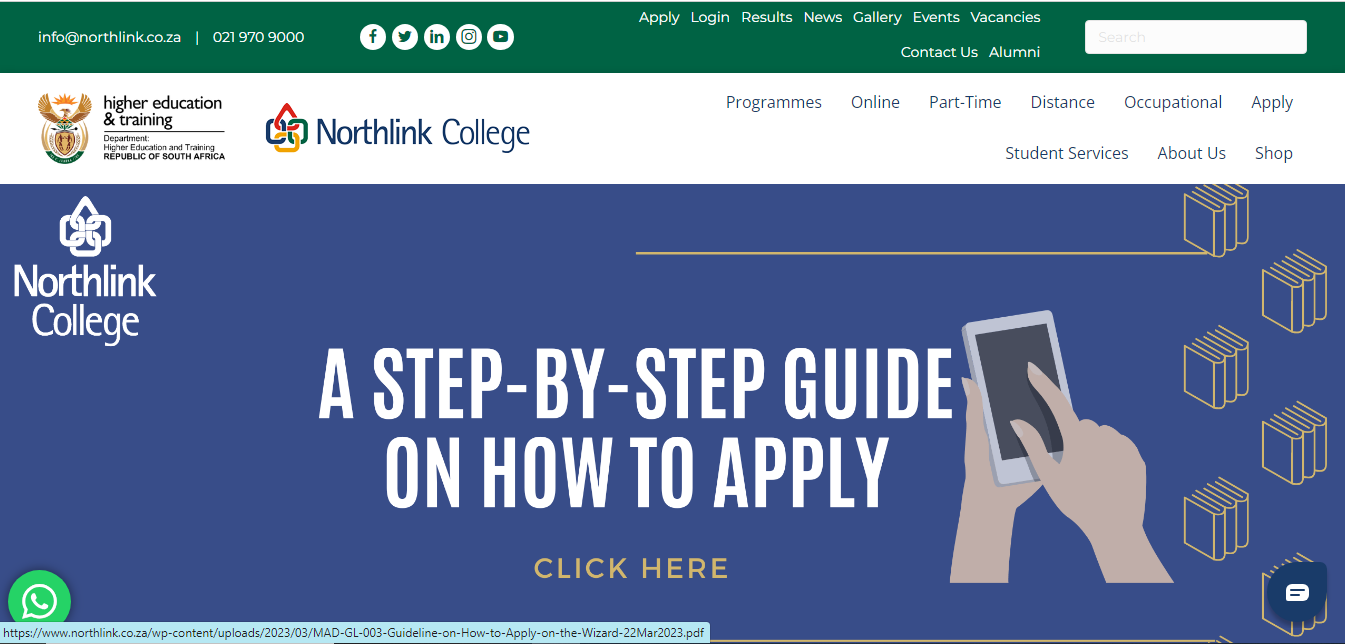 Northlink College Online Application 2024 Check