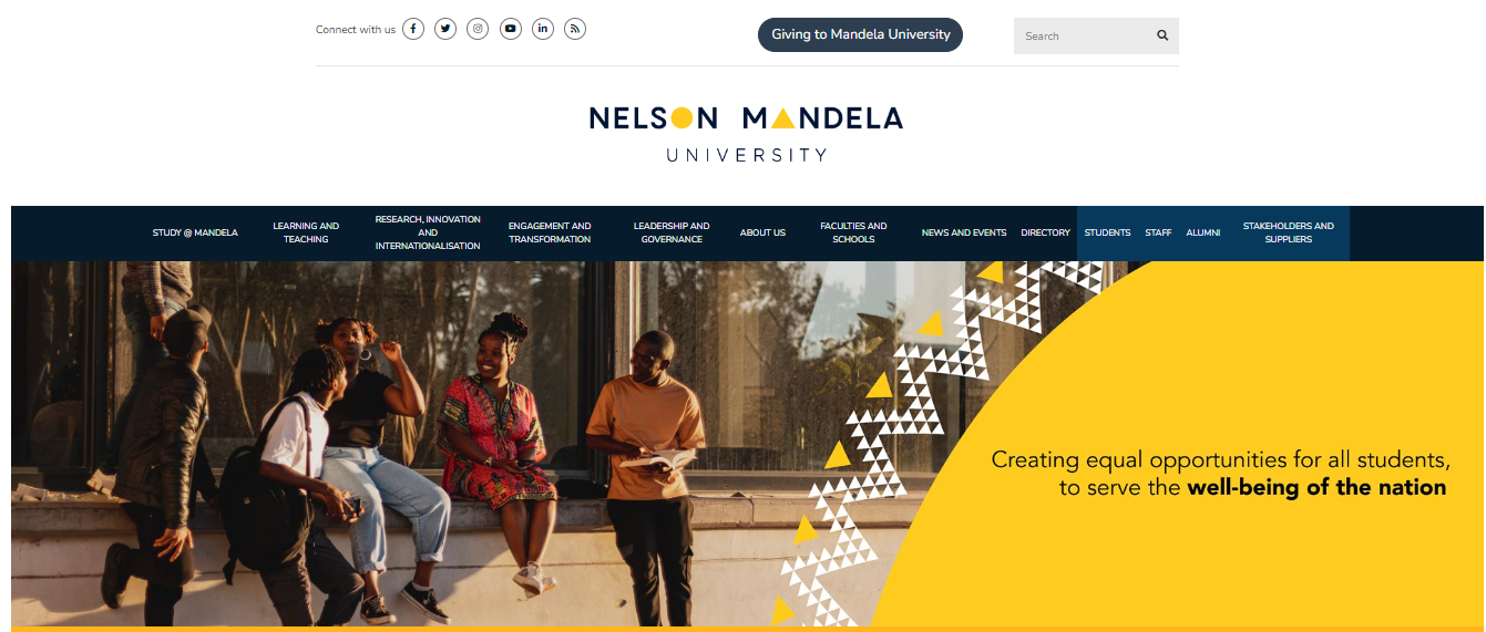 Nelson Mandela University Online Application 2024