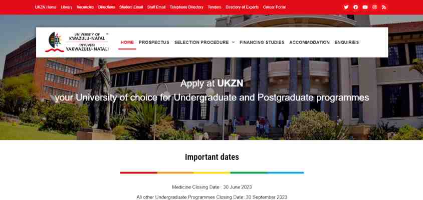 University of KwaZulu-Natal Application 2024