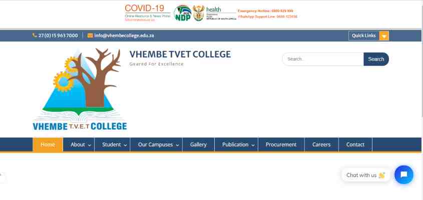 Vhembe TVET College Online Late Application For 2024