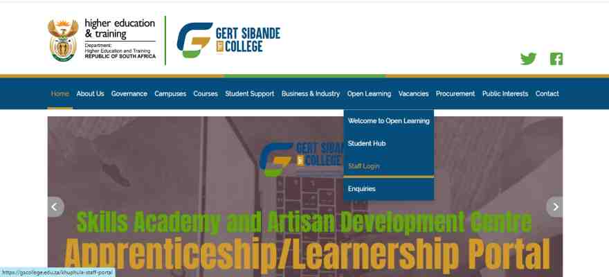 Gert Sibande TVET College Online Application 2024-2025