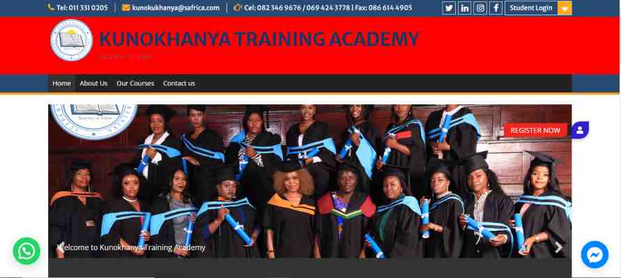 Kunokhanya Training Academy Online Application 2024-2025