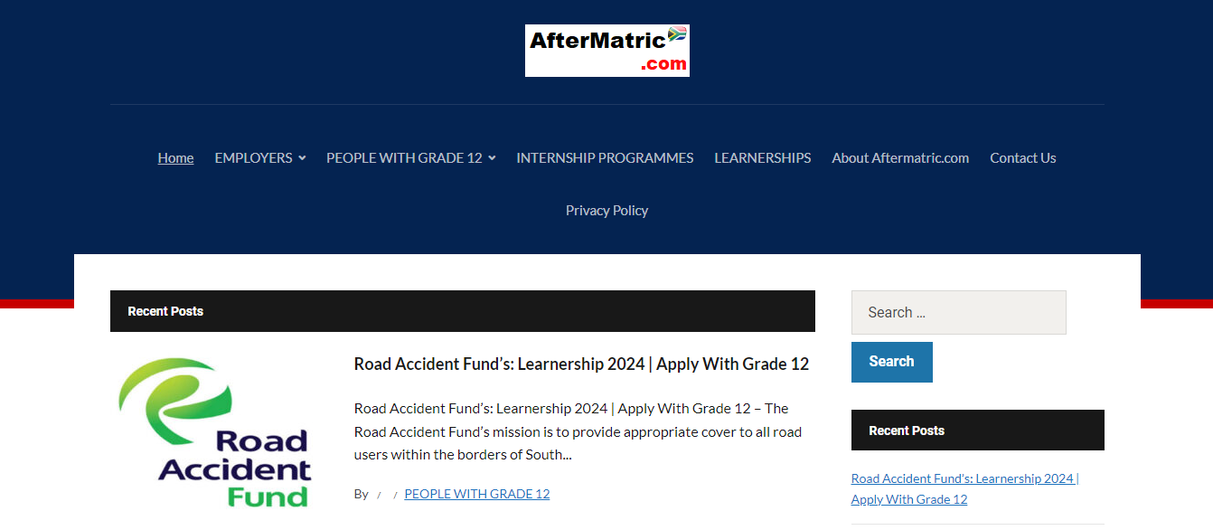 Aftermatric Online Application