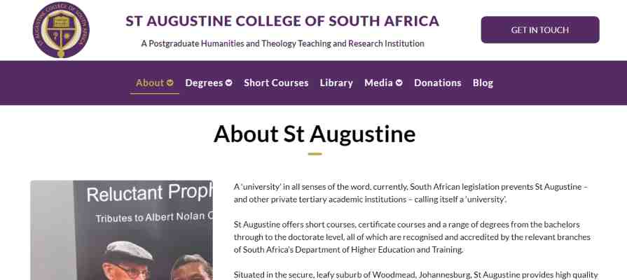 St Augustine College of South Africa Online Application 2024