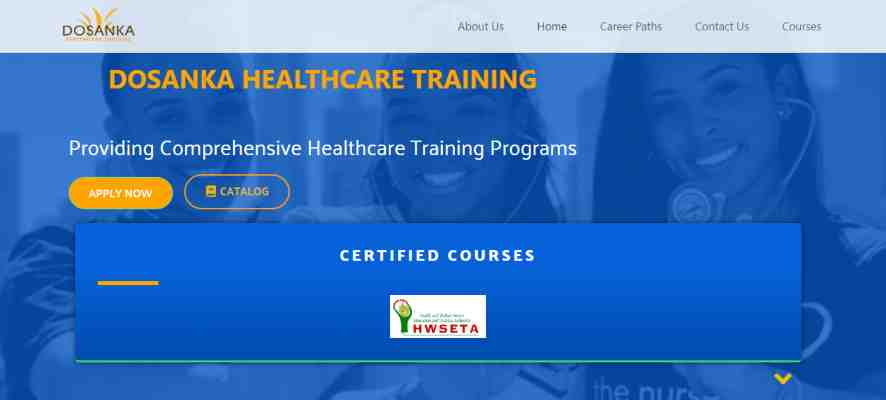 Dosanka Health Care Training Online Application 2024-2025