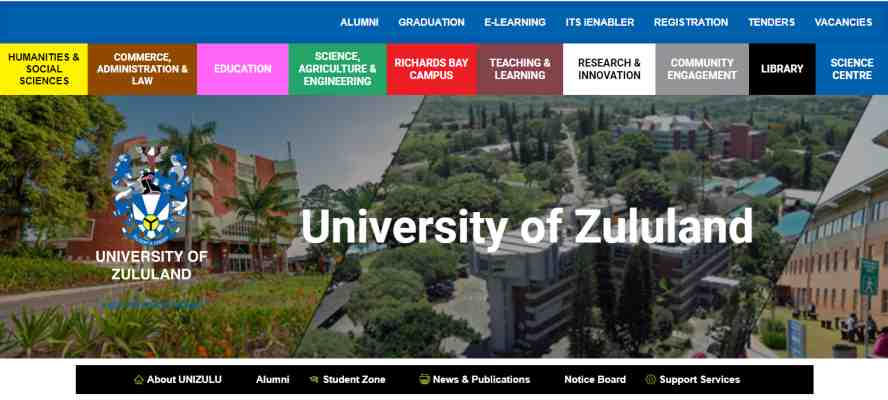 University of Zululand Opens 2024 Applications