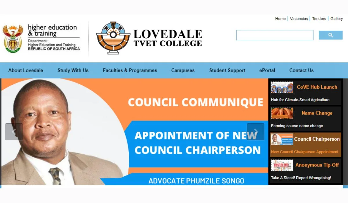 lovedale college application form 2024 portal will be open from 1 September 2023