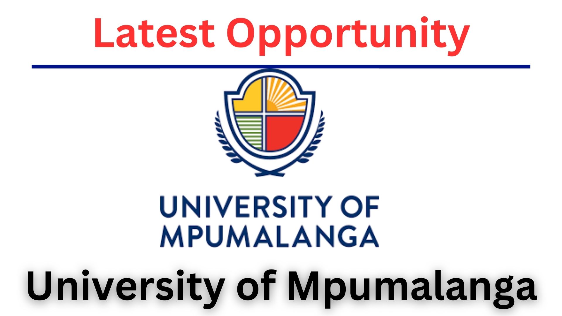 University Of Mpumalanga Online Application Form 2025