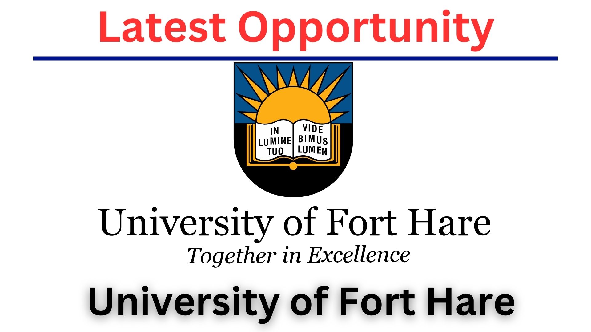 University of Fort Hare (UFH) Online Application Form 2025