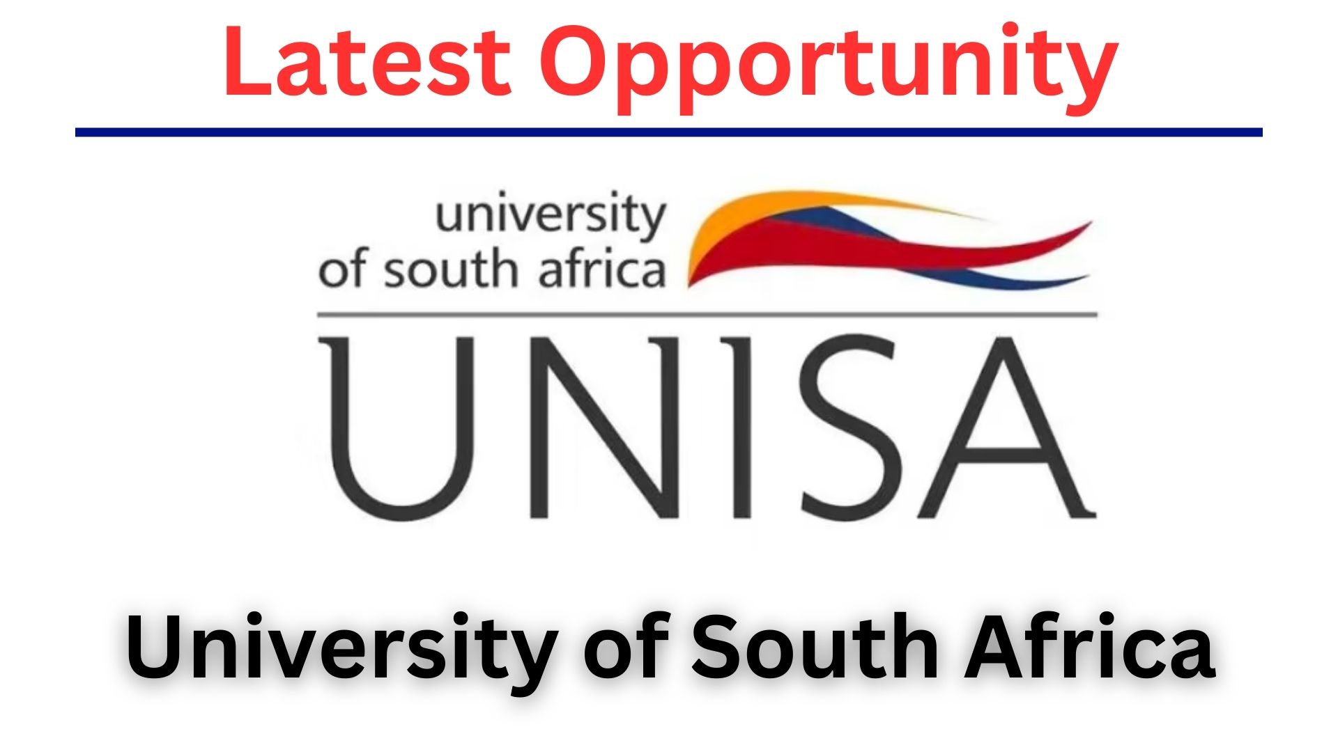 University of South Africa (UNISA) Online Application 2025