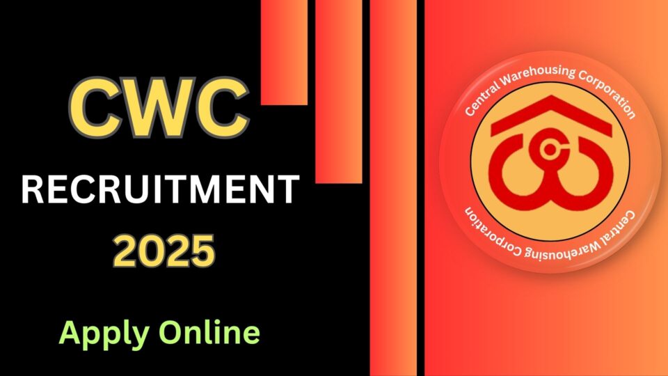 CWC Recruitment 2025: Apply Online for 179 Multiple Posts